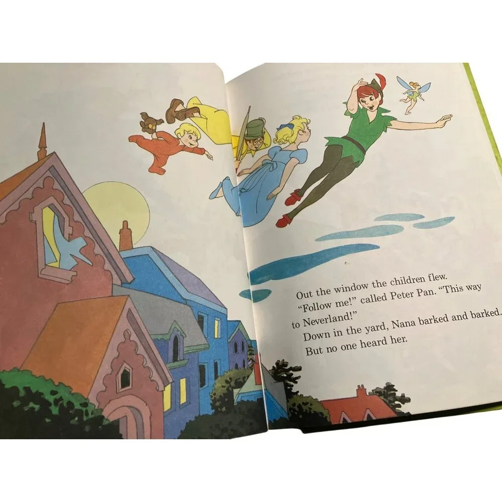 Walt Disneys Peter Pan And Wendy Hardcover 1981 Grolier Book Club Edition Random
